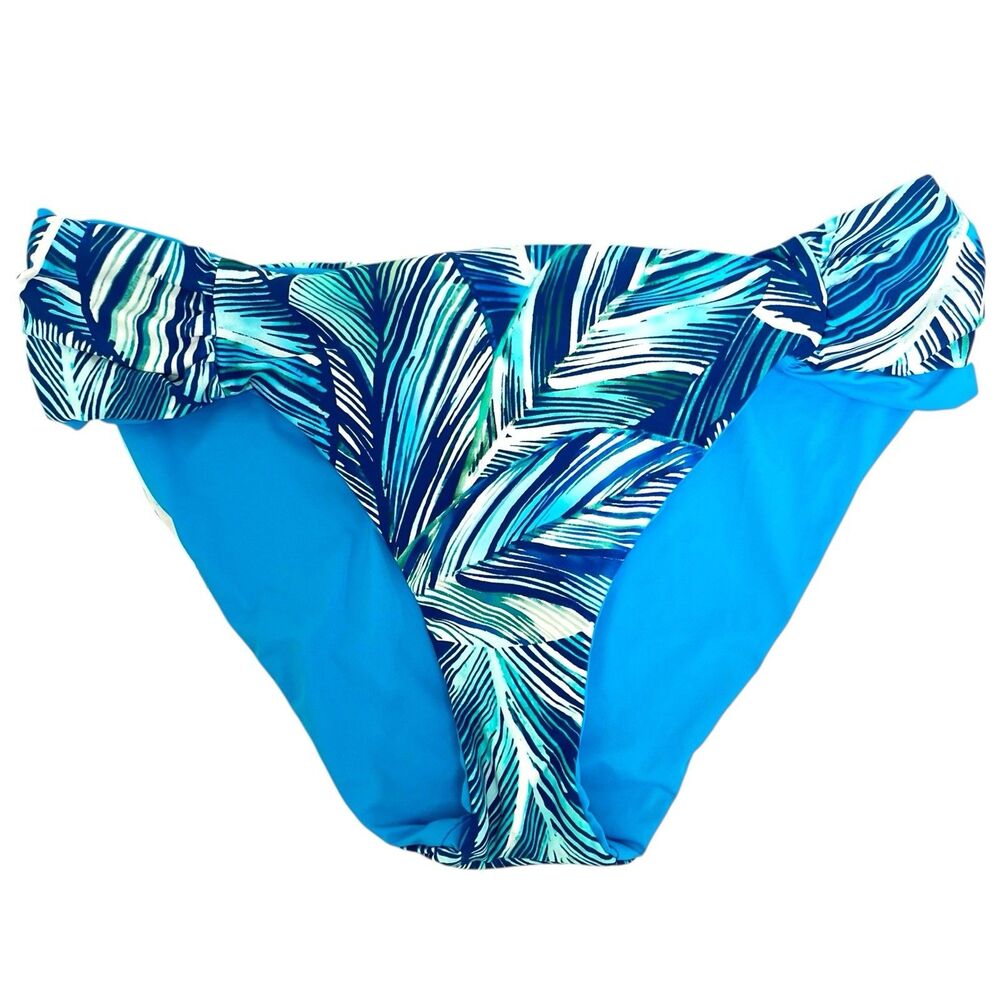 La Blanca Women's Size 8‎ Tropical Reversible Hipster Bikini Swim Bottom NWT